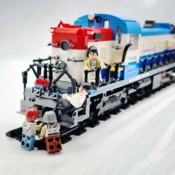 Jiestar 59006 Doomsday Train Locomotive GE Dash 8-40C Technic Zombie Minifigures Building Blocks Kids Toy