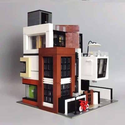 MORK 10204 Cube Brown Modern Villa Nova Town City Street View 3591Pcs ...