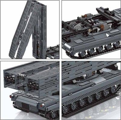 Mould King 20002 Abrams Tank With Bridge Technic With Remote Control ...