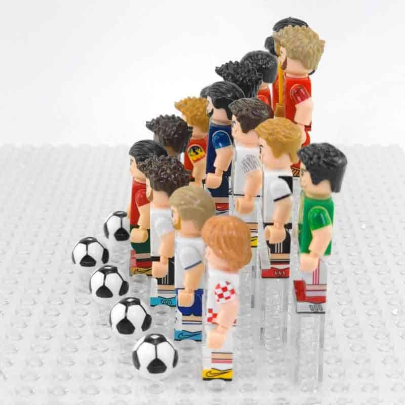 FIFA Football World Cup Soccer 16 Minifigures Ronaldo Messi Neymar Set  Collection Kids Toy Gift