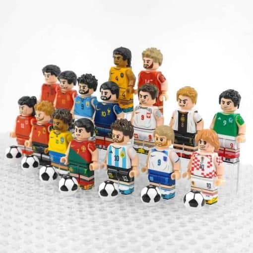 FIFA Football World Cup Soccer Minifigures Ronaldo Messi Neymar Kids Toy