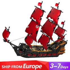 Mould King 13109 Pirates of the Caribbean Queen Anne’s Revenge Pirate Ship Building Blocks