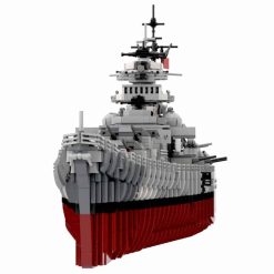 WW2 German Bismarck 1:200 MOC-29408 C4695 Military Warship Battleship Building Blocks