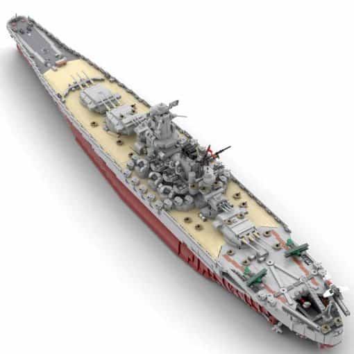 WW2 IJN Yamato 1:200 MOC-37260 Military Warship Battleship Building Blocks