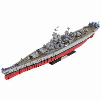 WW2 USS Missouri (BB-63) 1:200 MOC-31764 Military Warship Iowa Class ...