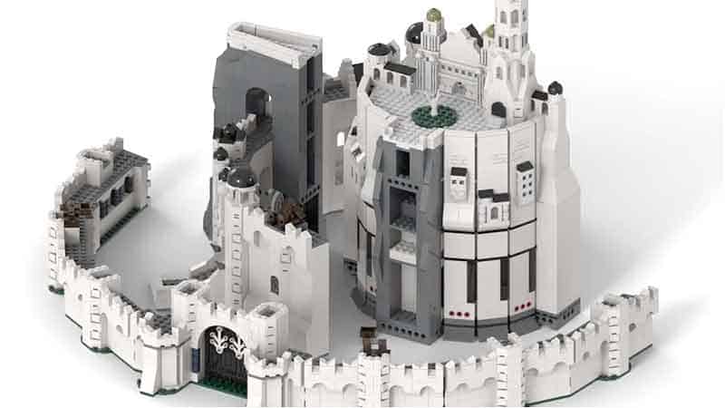 Minas Tirith  Lego architecture, Lego worlds, Lego room