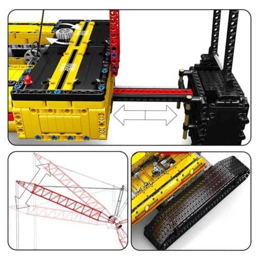Mould King 17015 LR13000 Crawler Crane Technic Remote control Building Blocks Bricks 7