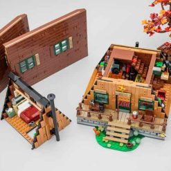 A-Frame Cabin 21335 Ideas Creator Street View Modular Building Blocks Kids Toy 67001