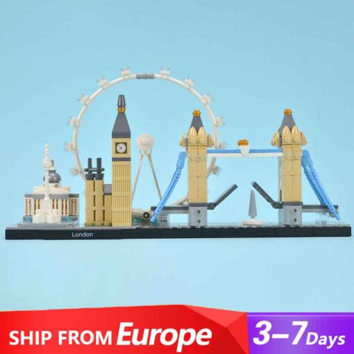 London 21034 Architecture Skyline Big Ben Ideas Creator 22889 Modular Building Blocks Bricks Kids Toy