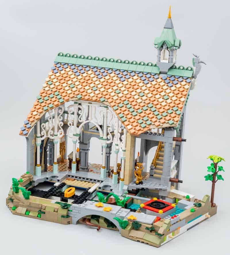 LEGO Icons The Lord of The Rings: Rivendell Building Model Kit for Adults,  Construct and Display a Middle-Earth Valley with 15 Minifigures, A Great