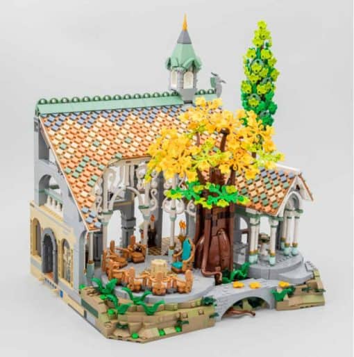 Lord of the Rings Hobbit Rivendell 10316 E9958 Elf City Rings of Power Building Blocks Kids Toy