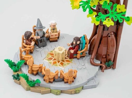Lord of the Rings Hobbit Rivendell 10316 E9958 Elf City Rings of Power Building Blocks Kids Toy