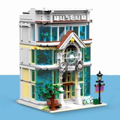 MORK 10206 Science And Technology Museum Nova Town City Street View Modular Building Blocks Kids Toy