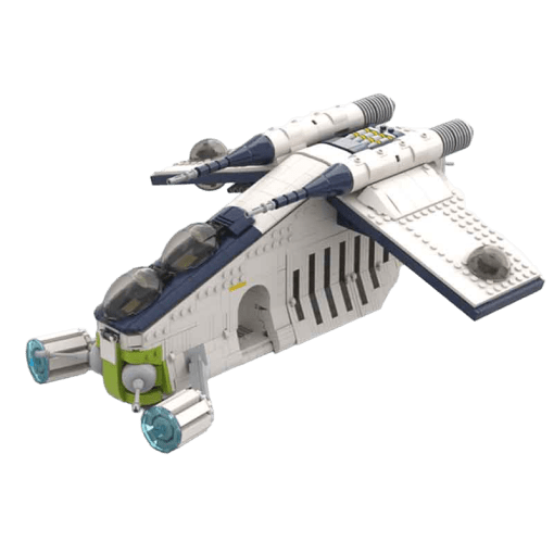 Star Wars Mandalorian Shadow Legion Republic Gunship 501st Army Coruscant Wolfpack Muunilinst MOC Building Blocks Kids Toy