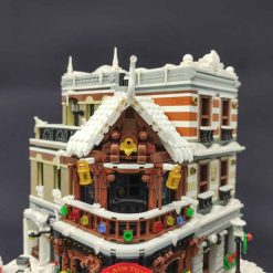 Jiestar 89143 Santa Claus Toy Shop Christmas Nova Town Street View Modular Building Blocks