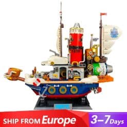 Pantasy 86402 Popeye Treasure Steam Boat Ideas Creator Anime Building Blocks Kids Toy