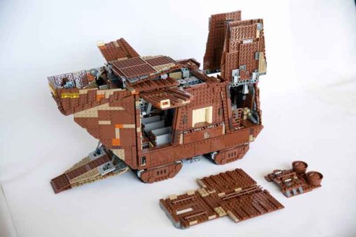 Star Wars Mandalorian Jawas Sandcrawler 75059 80038 Full Interior Building Blocks Kids Toy