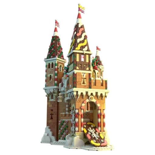 Gingerbread Winter Castle MOC-130576 Medieval Winter Castle Modular Building Blocks