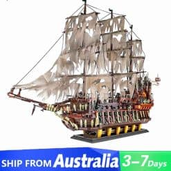 Mould King 13138 Flying Dutchman LEGO 83015 Pirates of the Caribbean Davy Jones Ship Building Blocks