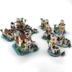 Pirates Of The Caribbean Pirates Imperial Bundle Eldorado Barracuda Bay MOC-126967 Castle Building Blocks Bricks Kids Toy