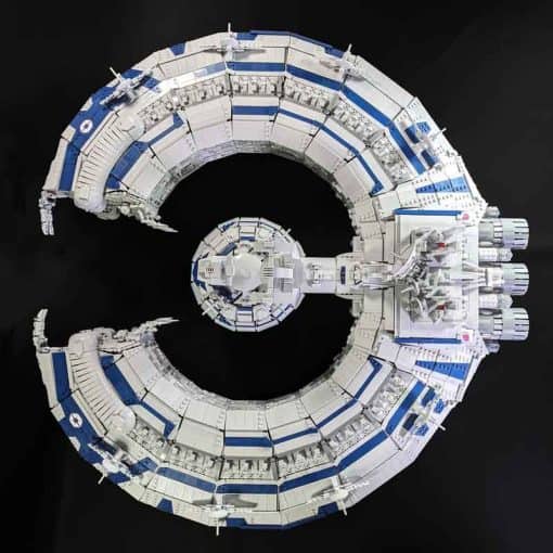 Star Wars Lucrehulk Class Droid Control Ship Separatist MOC Space Ship Building Blocks