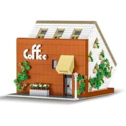 MORK 10209 Upside Down Cafe House Nova Town City Street View Modular Building Blocks Kids Toy