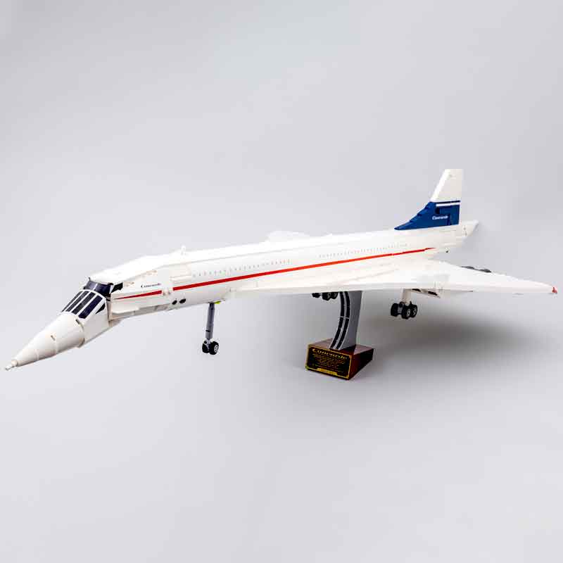 Concorde 10318 Aircraft Plane Technic Supersonic Airplane Ideas Creator  Icons 2083Pcs Building Blocks Kids Toy 80318