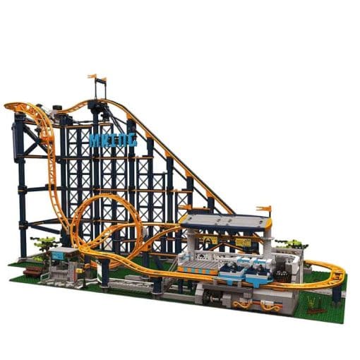 Mould King 11012 Loop Roller Coaster Ideas Creator with Motor Building Blocks Bricks