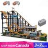 Mould King 11012 Loop Roller Coaster Ideas Creator with Motor Building Blocks Bricks