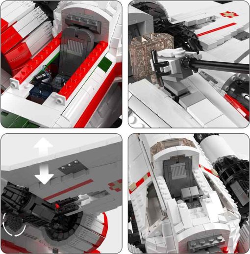 Mould King 21044 Star Wars ARC-170 Jedi Star Fighter Building Blocks Kids Toy
