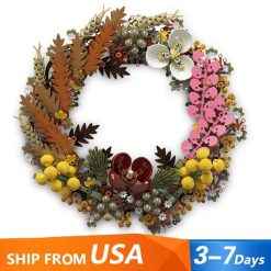 Mould King 10074 Christmas Wreath Flower Home Decoration Building Blocks Kids Toy