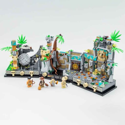 Indiana Jones Temple of the Golden Idol 77015 10091 Ideas Building Blocks Bricks Kids Toy