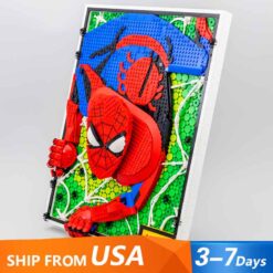 The Amazing Spider Man Pixel Art Canvas 31209 88010 31209 Marvel Ideas Creator Building Blocks