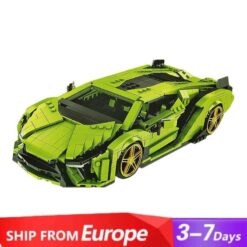 Mould King 10011 Lamborghini Sian Sports Race Car Set Building Blocks Kids Toy
