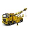 Mould King 17028 Road Rescue Truck with Motor Technic Construction Vehicle Crane Building Blocks Kids Toy