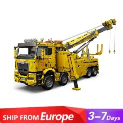 Mould King 17028 Road Rescue Truck with Motor Technic Construction Vehicle Crane Building Blocks Kids Toy