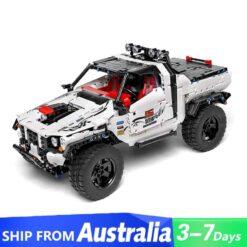 Mould King 18005 Silver Flagship Technic Custom Pick Up Off-Road Vehicle Building Blocks Kids Toy