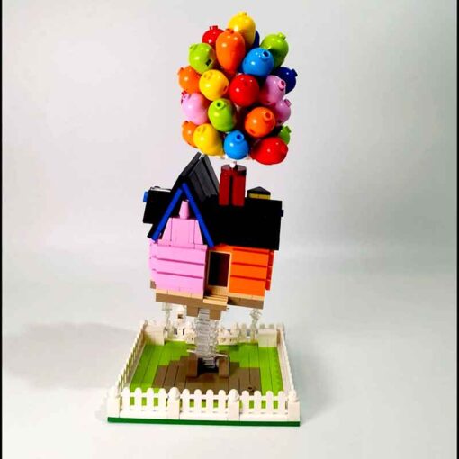 UP Movie Flying Balloon House DK 7025 Ideas Creator Expert Tensegrity Built Building Blocks Kids Toy