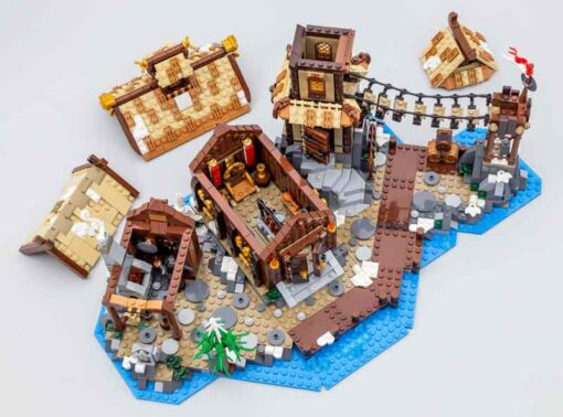 Viking Village 21343 10096 Ideas Creator Building Blocks Kids Toy 2