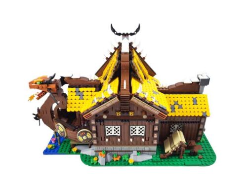 MORK 033051 The Viking House Cottage Medieval Architecture Modular Building Blocks Kids Toy