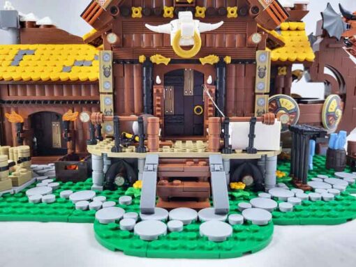 MORK 033051 The Viking House Cottage Medieval Architecture Modular Building Blocks Kids Toy