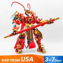 Monkie Kid 80012 Monkey King Warrior Mech Ninjago Super Robot 70001 Building Blocks Kids Toy