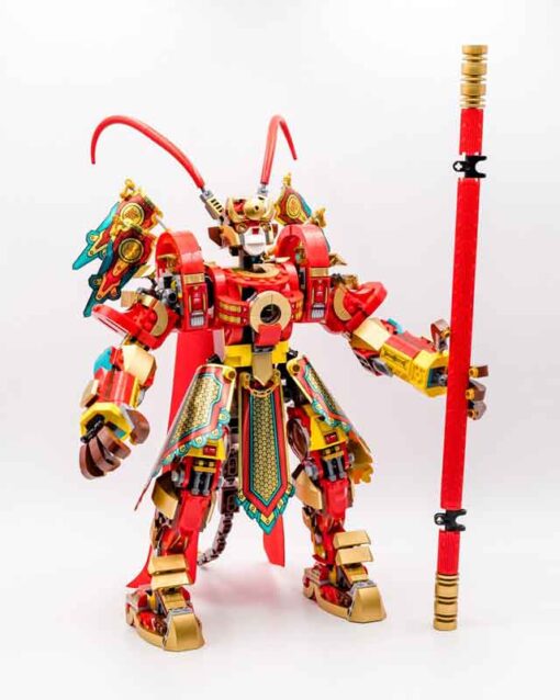 Monkie Kid 80012 Monkey King Warrior Mech Ninjago Super Robot 70001 Building Blocks Kids Toy