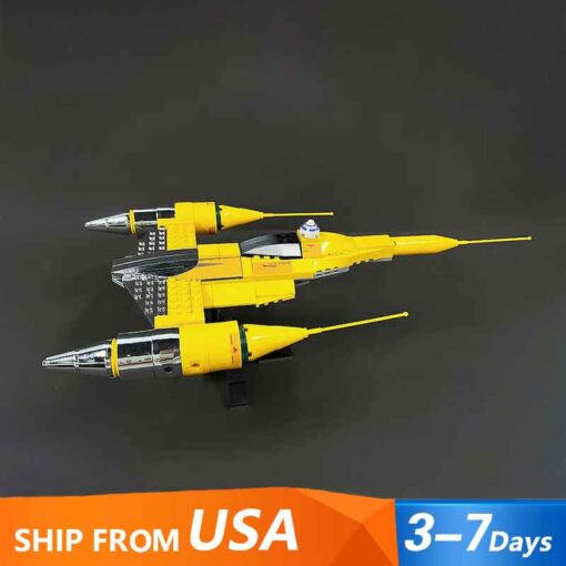 Star Wars Mandalorian Din Djarin's N-1 Naboo Starfighter 10026 21888 05060 UCS Space Ship Building Blocks Kids Toy