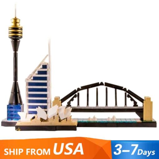 Sydney Skyline 21032 Architecture Ideas Creator 22887 Modular Building Blocks Bricks Kids Toy