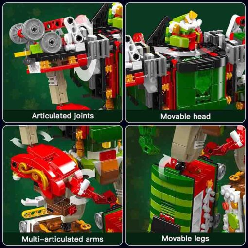 MOULD KING 12028 Christmas Train Transformer Robot