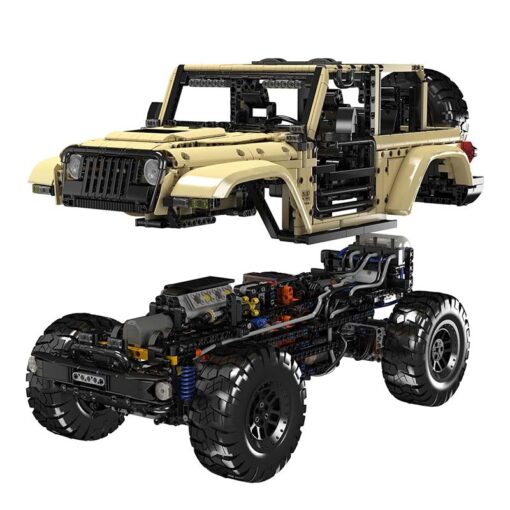 Mould King 13184 Off Road 4x4 Wrangler Car Truck Remote Control With Motor 4