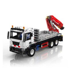 Mould King 17063 Truck Mounted Construction Heavy Duty Pneumatic Crane 5