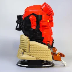 Hell Boy MOC-98370 The Red Hell Helmet Bust Mask Collection 1328Pcs Building Block Kids Toy 2