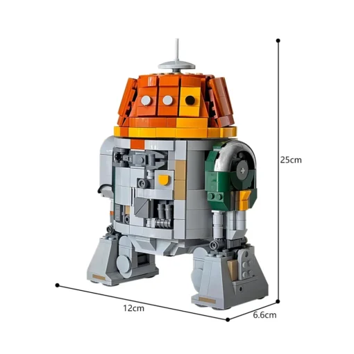 Star Wars MOC-180291 C1-10P Chopper Robot 75379 Mandalorian 980Pcs Building Blocks Bricks Kids Toy 4